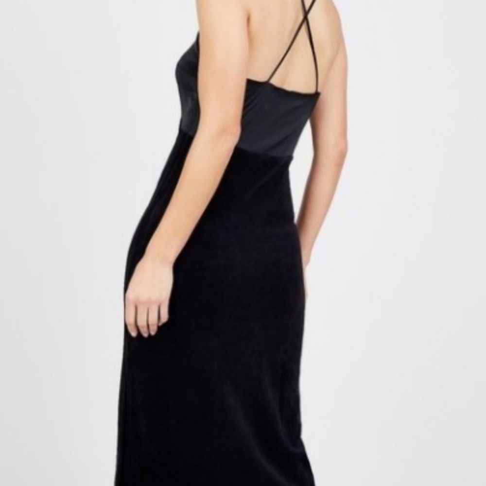 🌟Final Price | Juicy Couture Mixed Media Midi Dress | Black - Picture 3 of 4